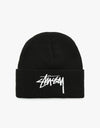 Stüssy Big Stock Cuff Beanie - Black