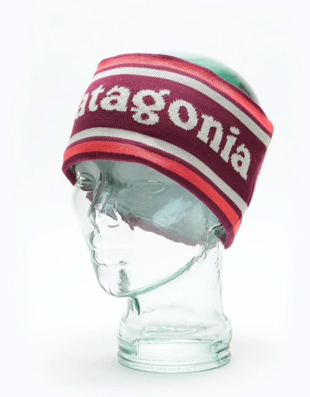 Patagonia Powder Town Headband - Park Stripe/Roamer Red