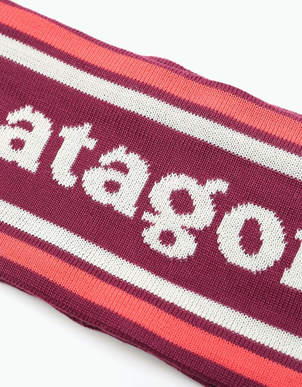 Patagonia Powder Town Headband - Park Stripe/Roamer Red