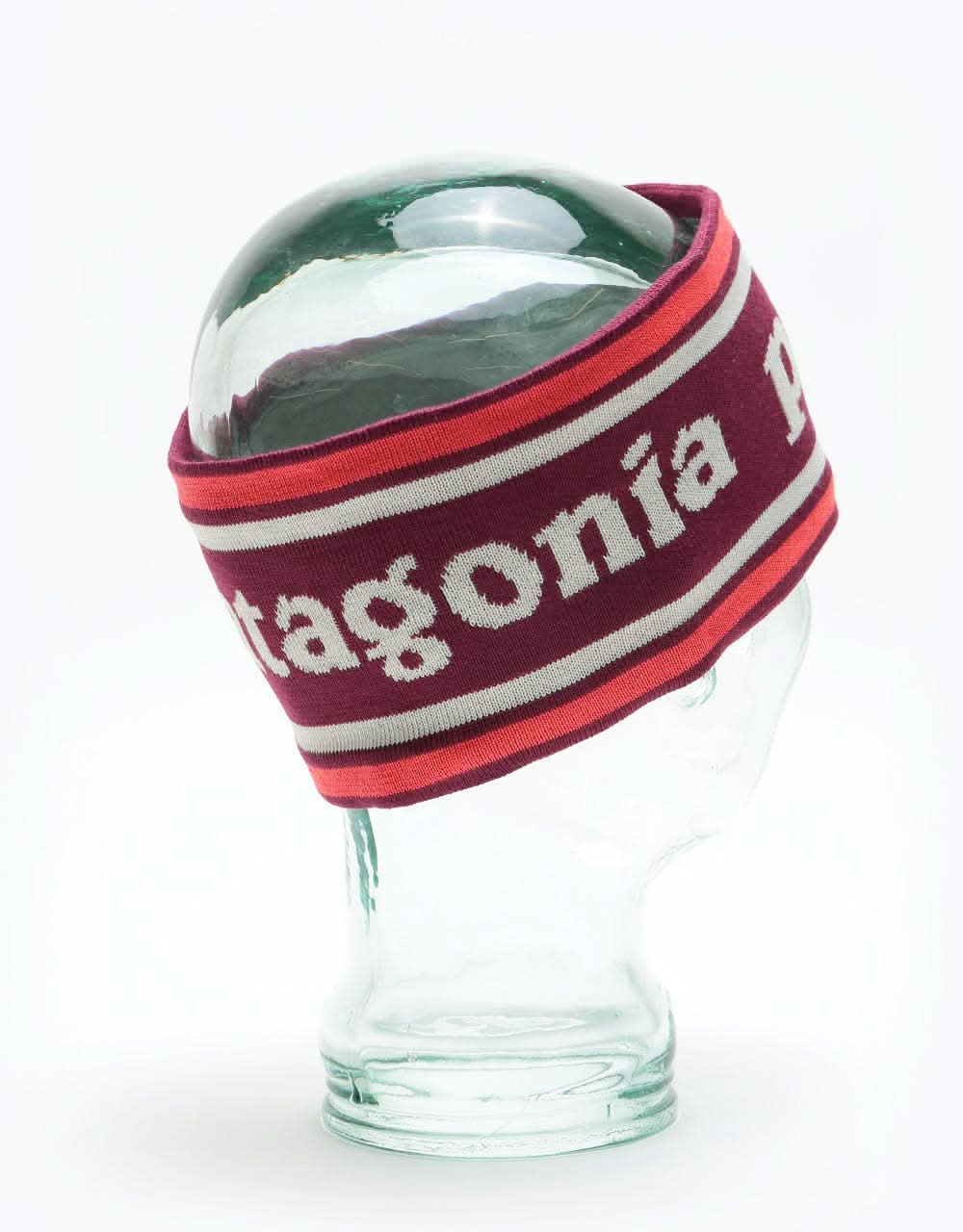 Patagonia Powder Town Headband - Park Stripe/Roamer Red