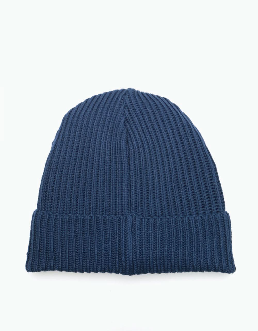 Patagonia Fisherman Rolled Beanie - Navy Blue