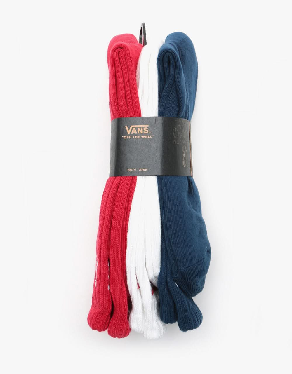 Vans Classic Crew 3 Pack Socks - Dress Blues/Chili Pepper