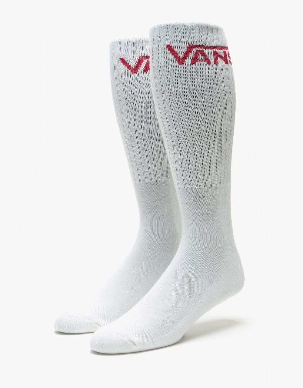 Vans Classic Crew 3 Pack Socks - Dress Blues/Chili Pepper