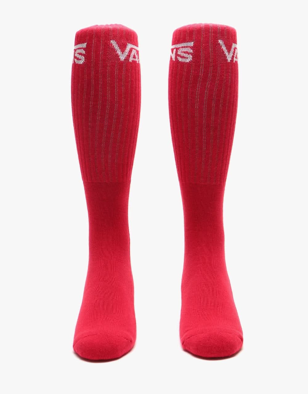 Vans Classic Crew 3 Pack Socks - Dress Blues/Chili Pepper