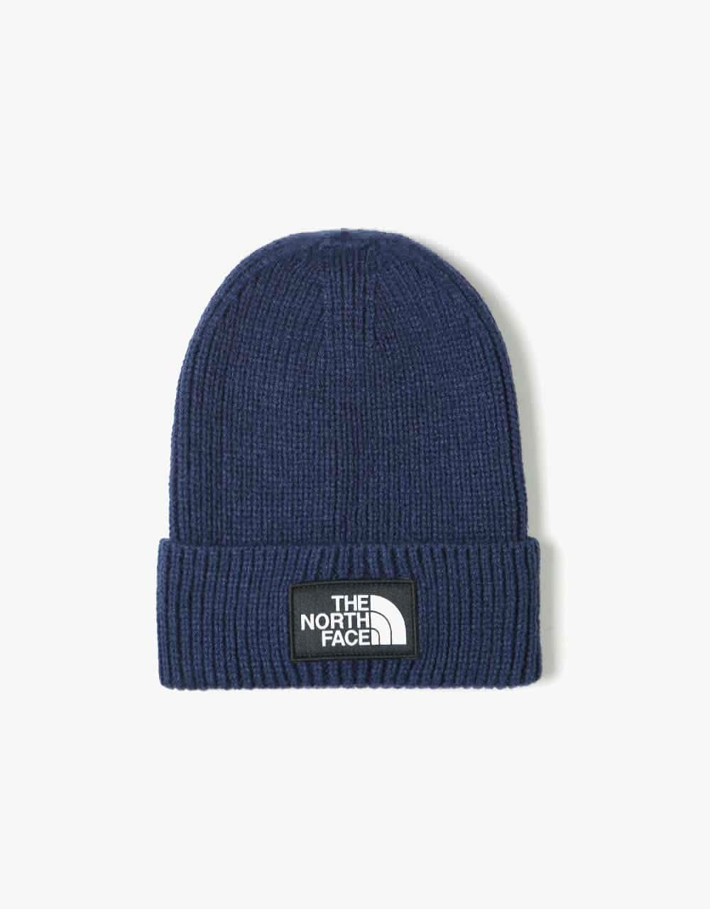 The North Face Logo Box Cuffed Beanie - TNF Navy