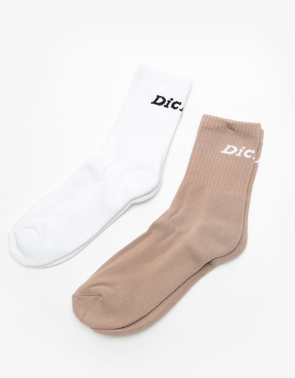 Dickies Carlyss 2-Pack Socks - White