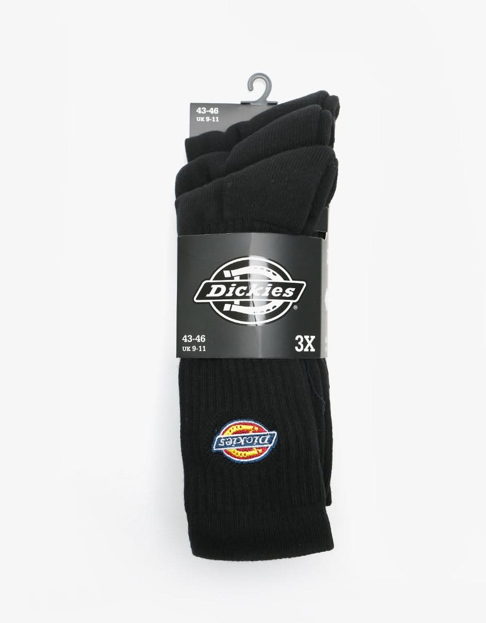 Dickies Valley Grove 3-Pack Socks - Black