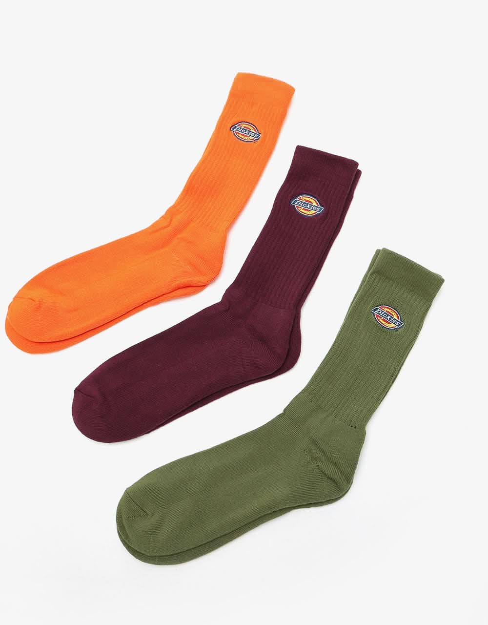 Dickies Valley Grove 3-Pack Socks - Army Green