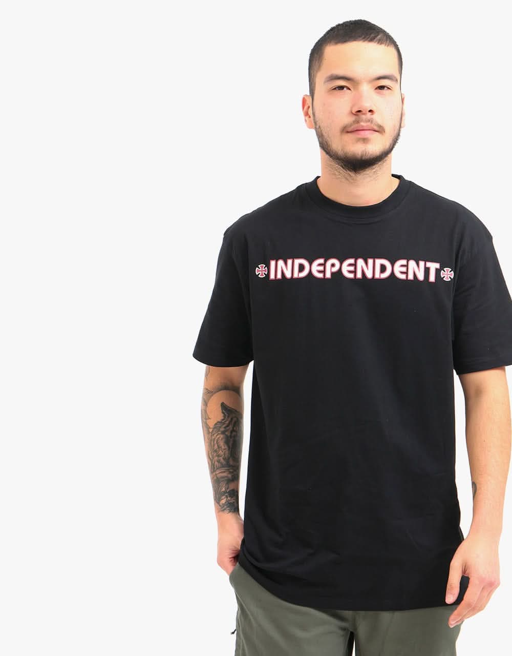 Independent Bar Cross T-Shirt - Black