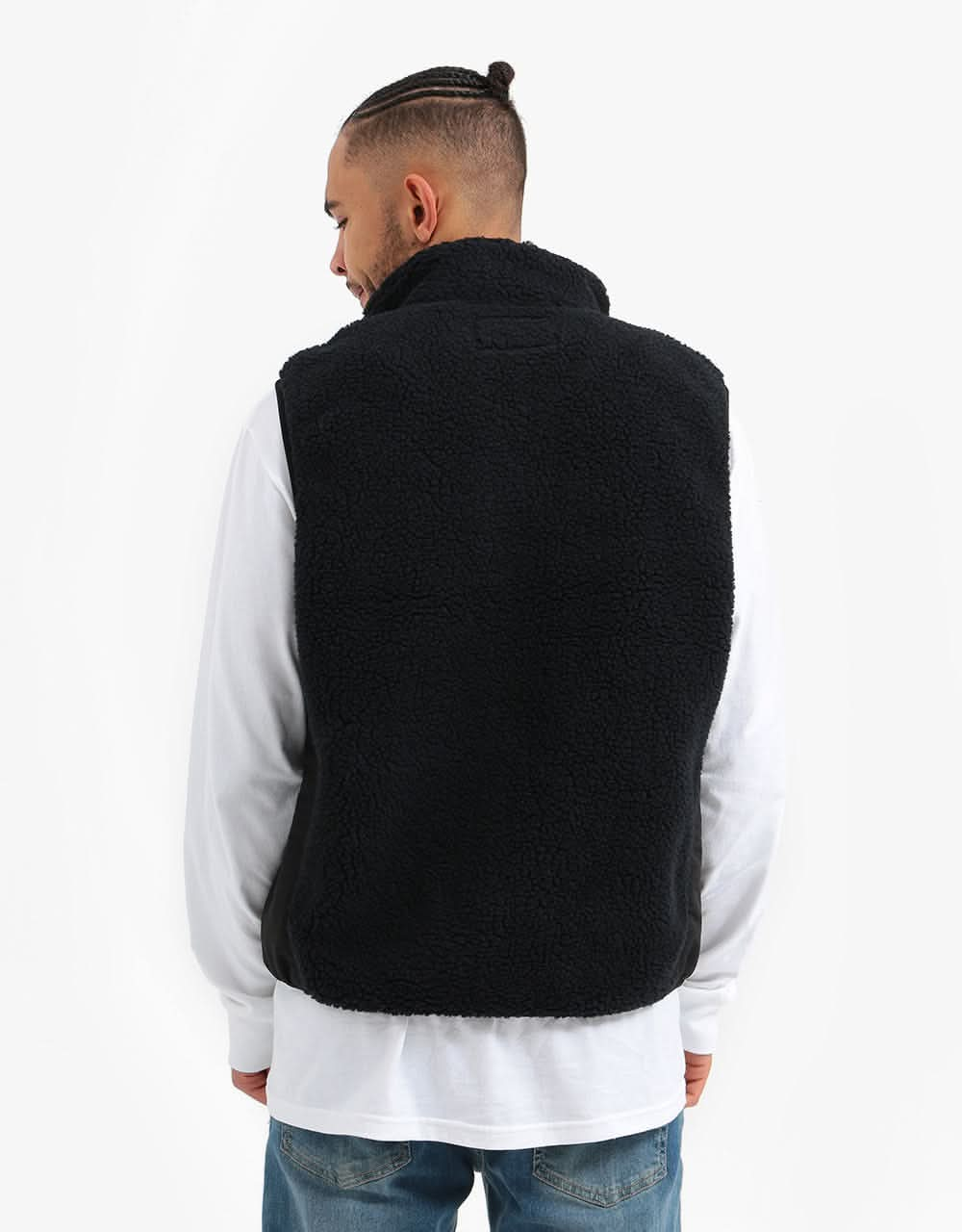 Stüssy Block Sherpa Vest - Black