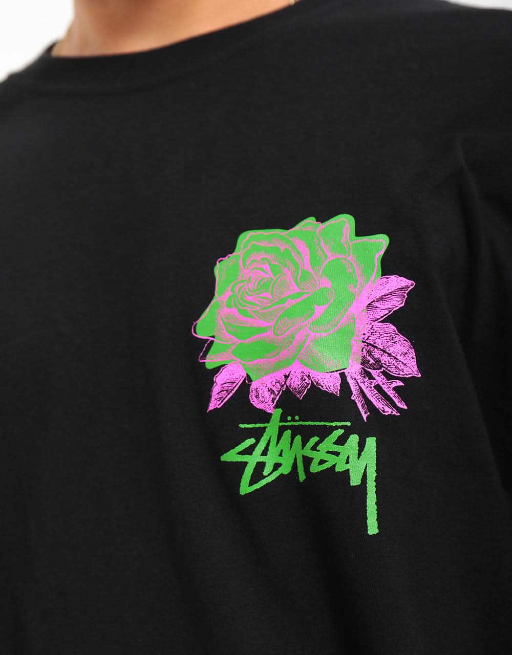 Stüssy Rosebud L/S T-Shirt - Black