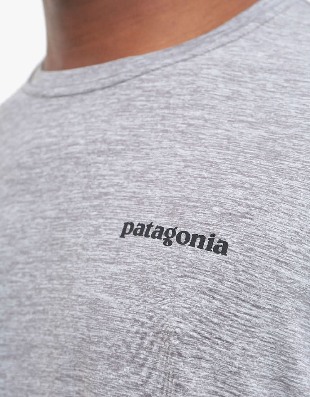 Patagonia Long-Sleeved Capilene® Cool Daily T-Shirt - P-6 Logo: Feather Grey