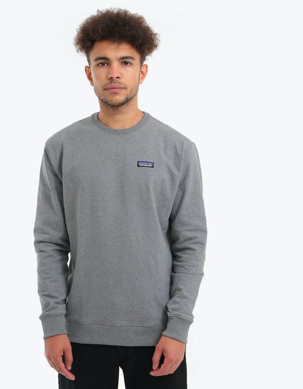 Patagonia P-6 Label Uprisal Crew Sweatshirt - Gravel Heather