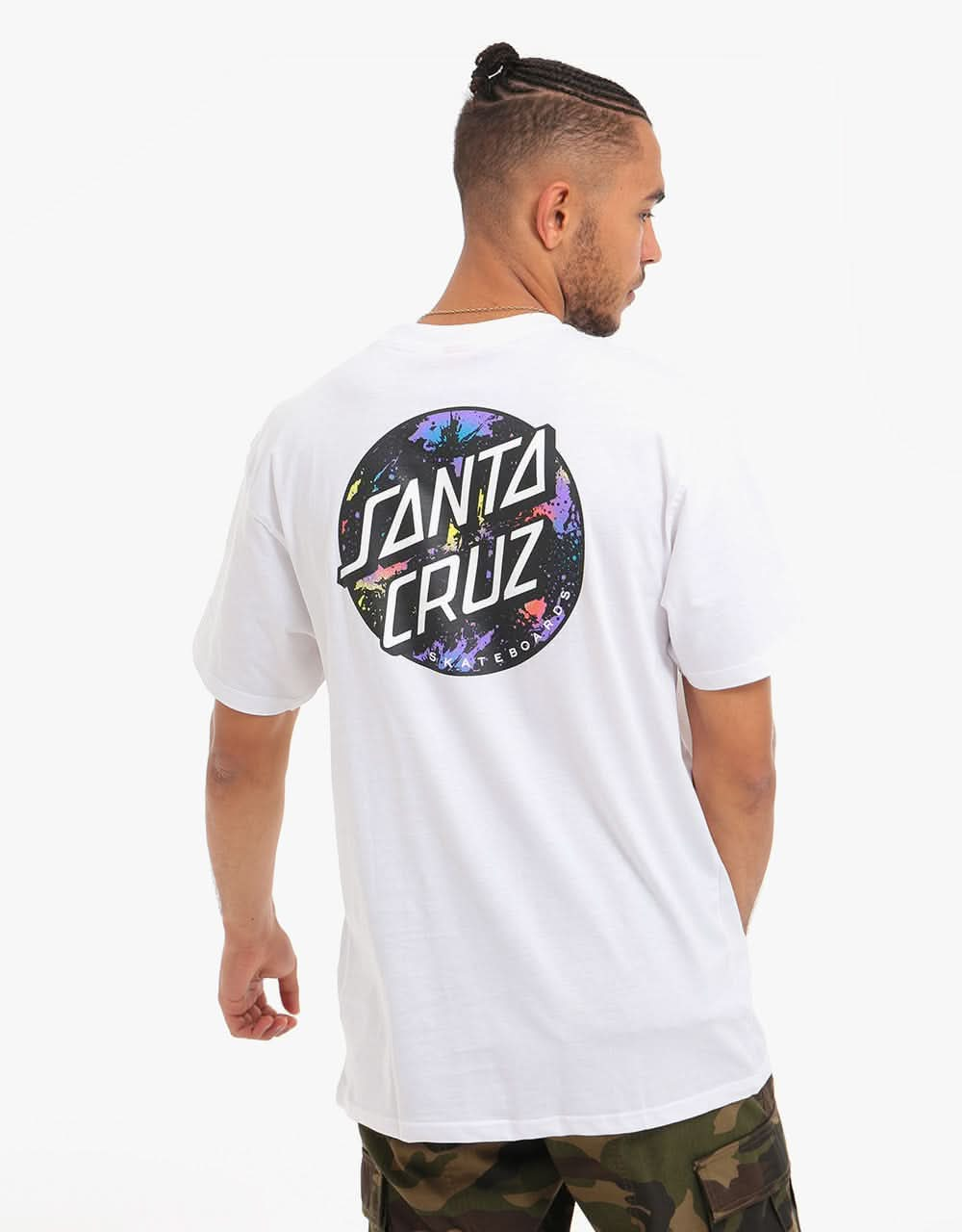 Santa Cruz Dot Splatter T-Shirt - White