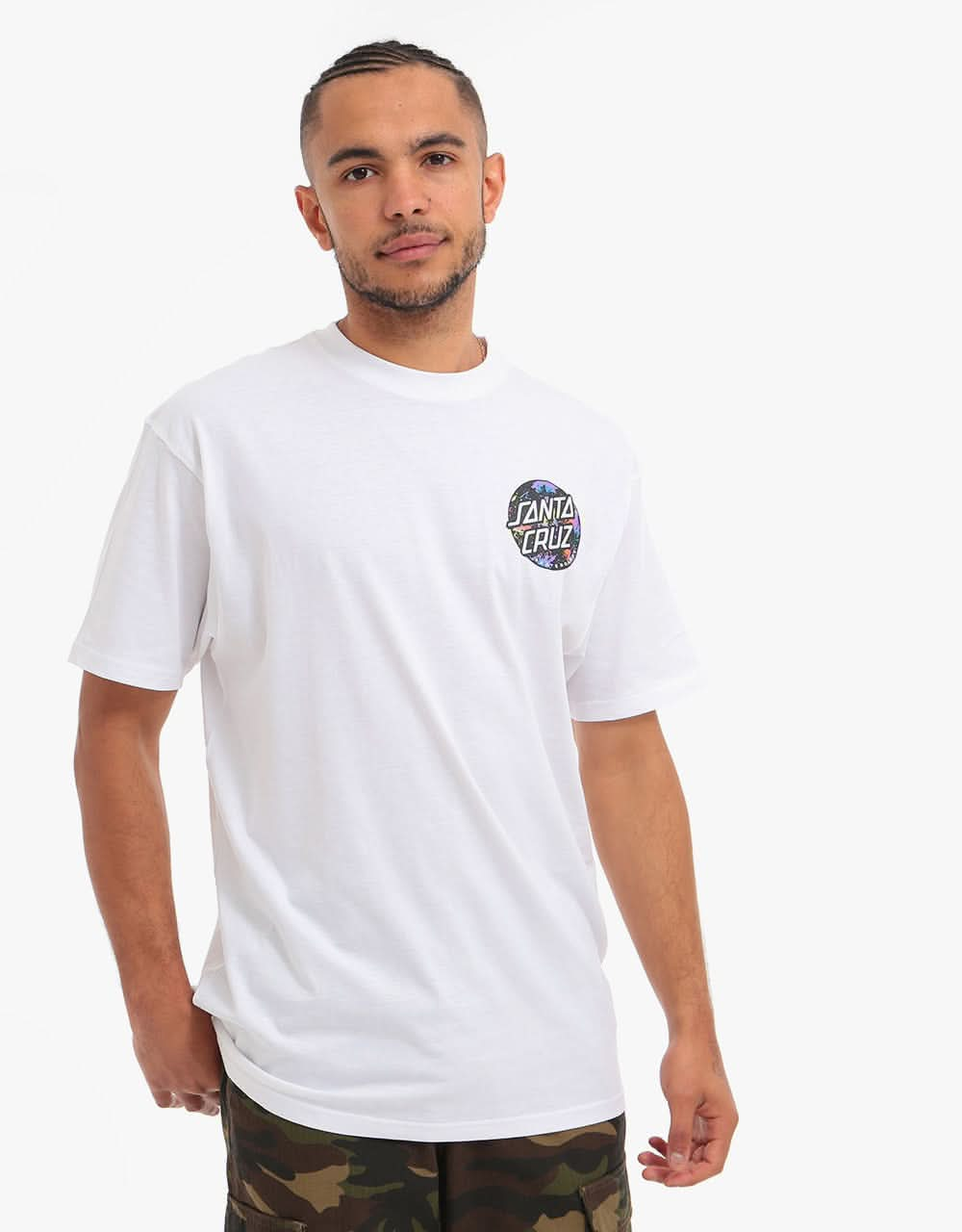 Santa Cruz Dot Splatter T-Shirt - White