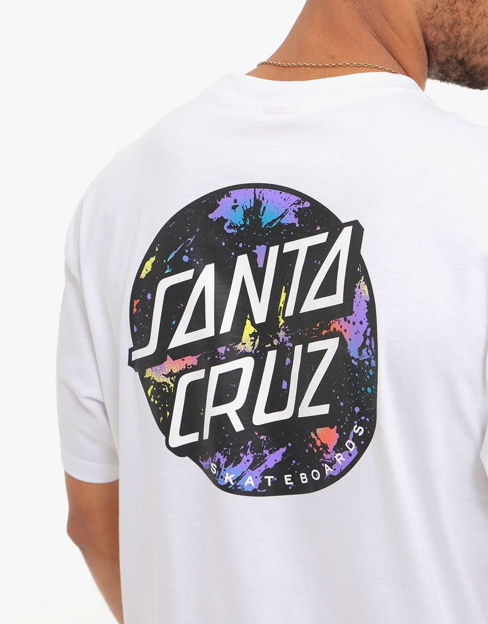 Santa Cruz Dot Splatter T-Shirt - White