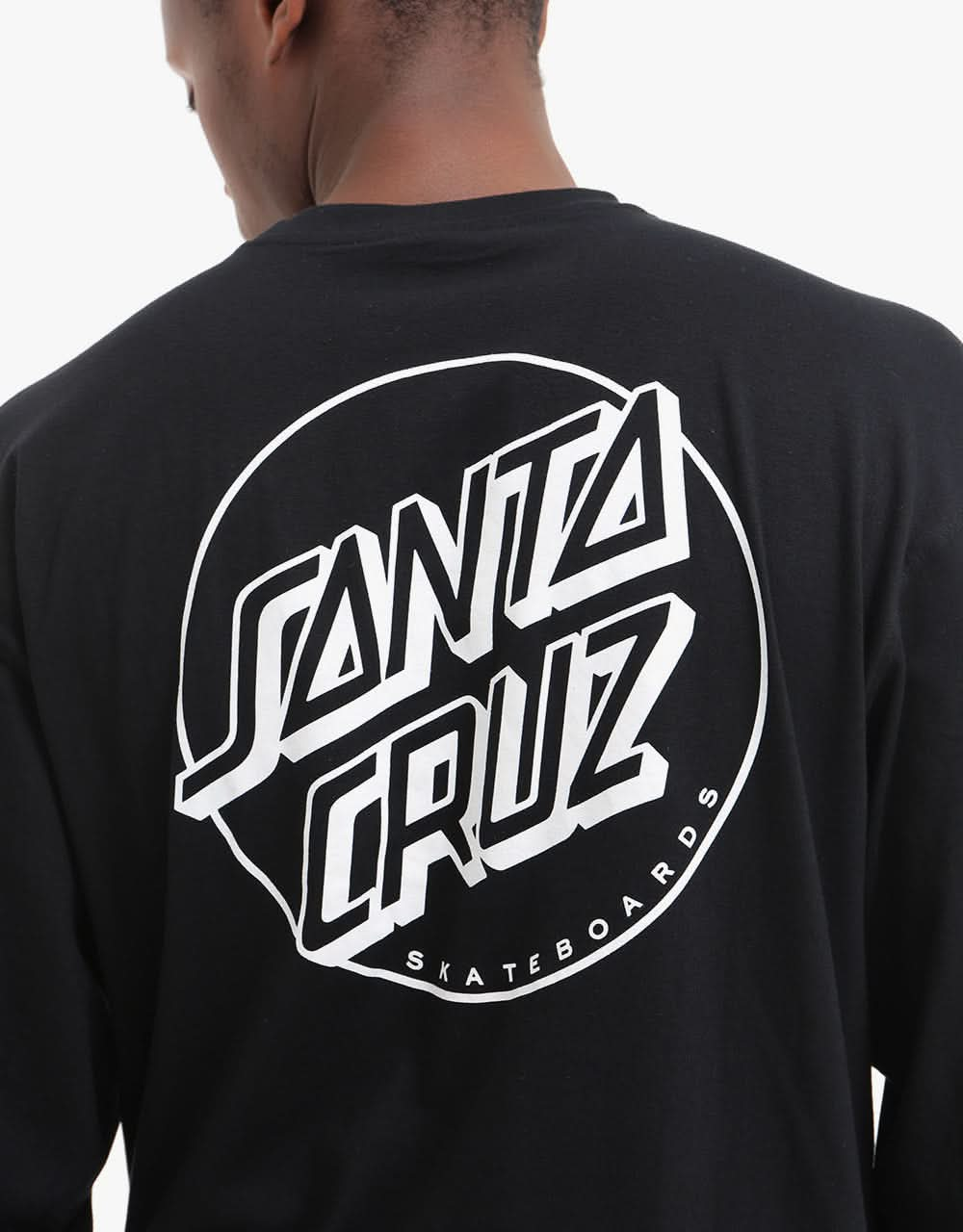 Santa Cruz Opus Dot Sleeves L/S T-Shirt - Black