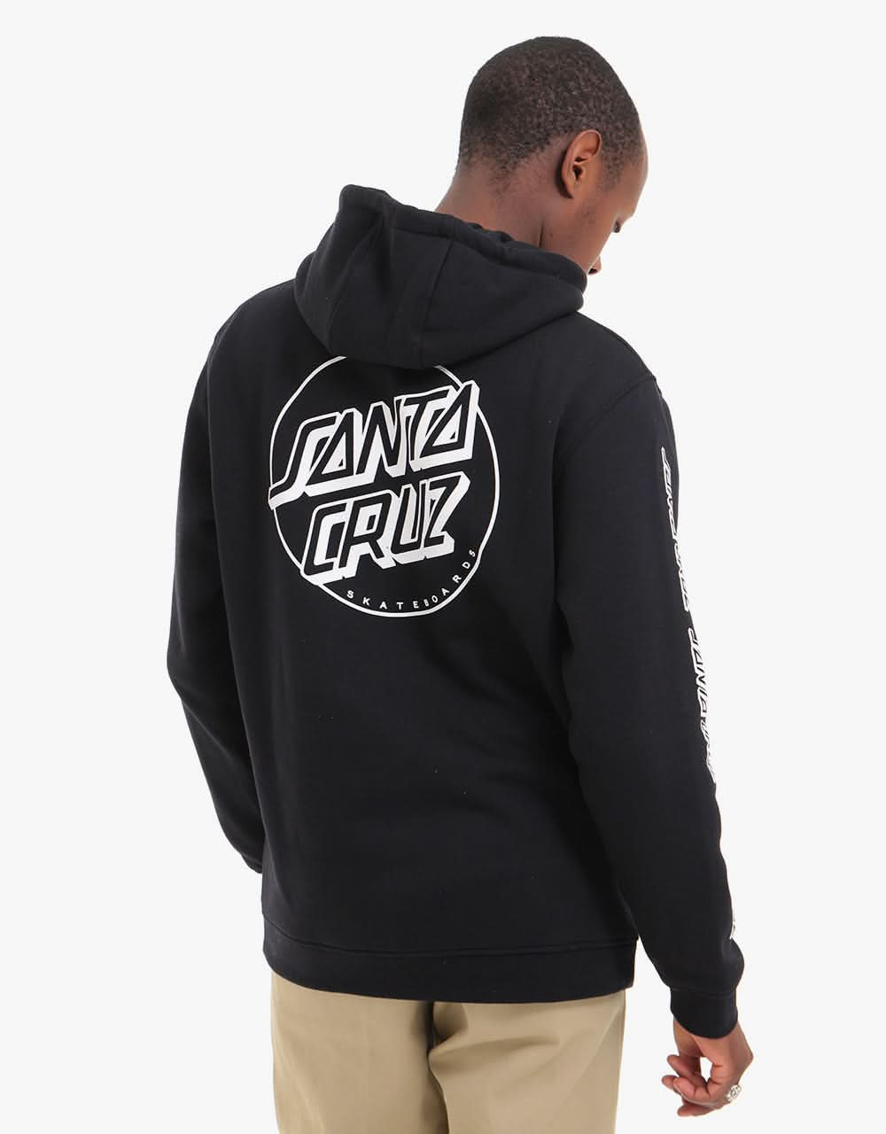 Santa Cruz Opus Dot Sleeves Pullover Hoodie - Black