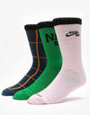 Nike SB Everyday Max Lightweight Socks 3 Pack - Multi