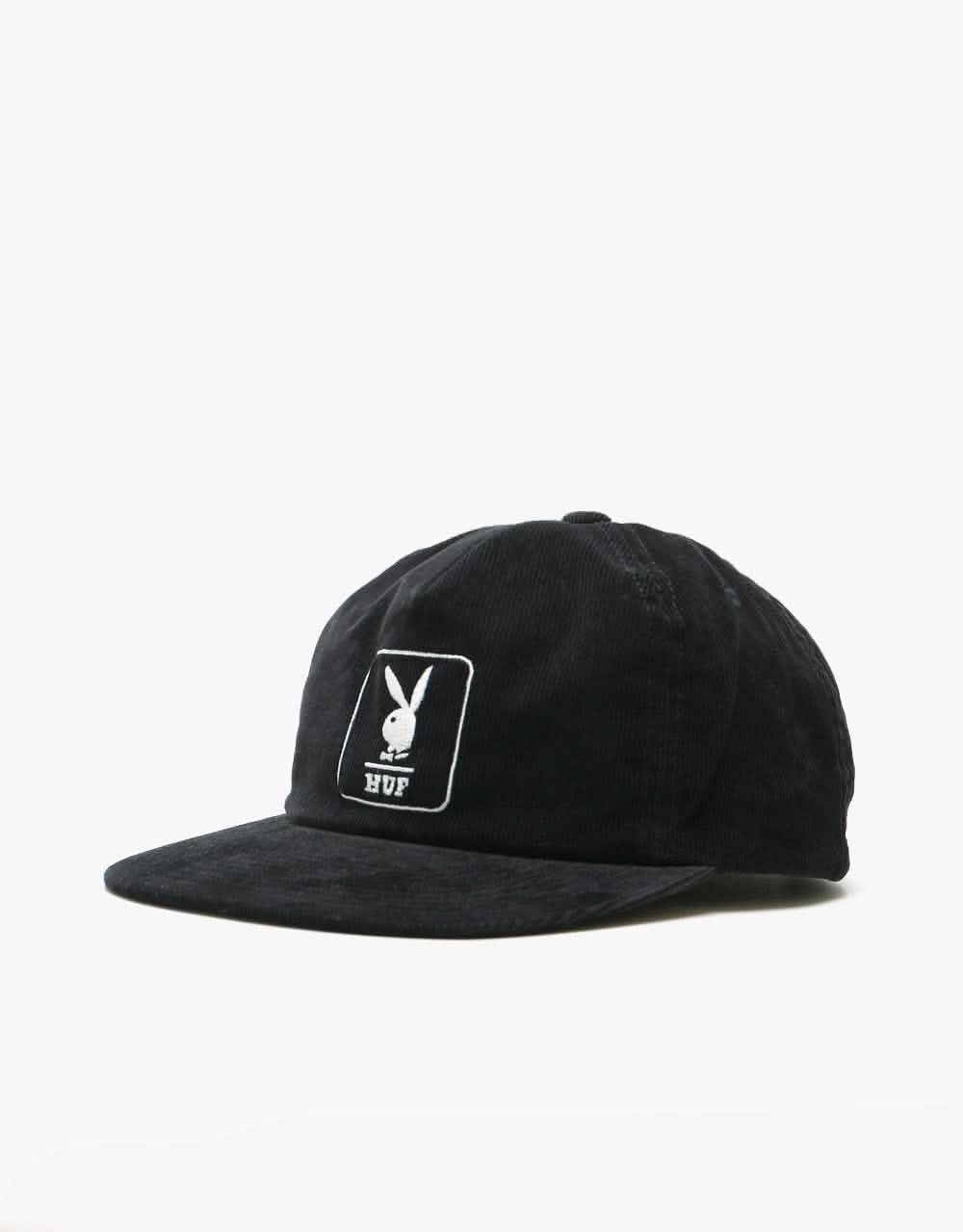 HUF x Playboy Corduroy Cap - Black