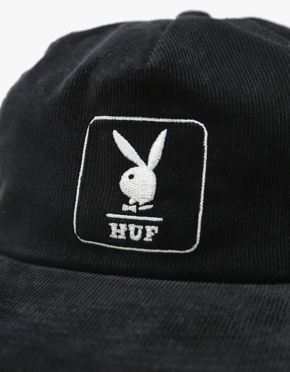 HUF x Playboy Corduroy Cap - Black