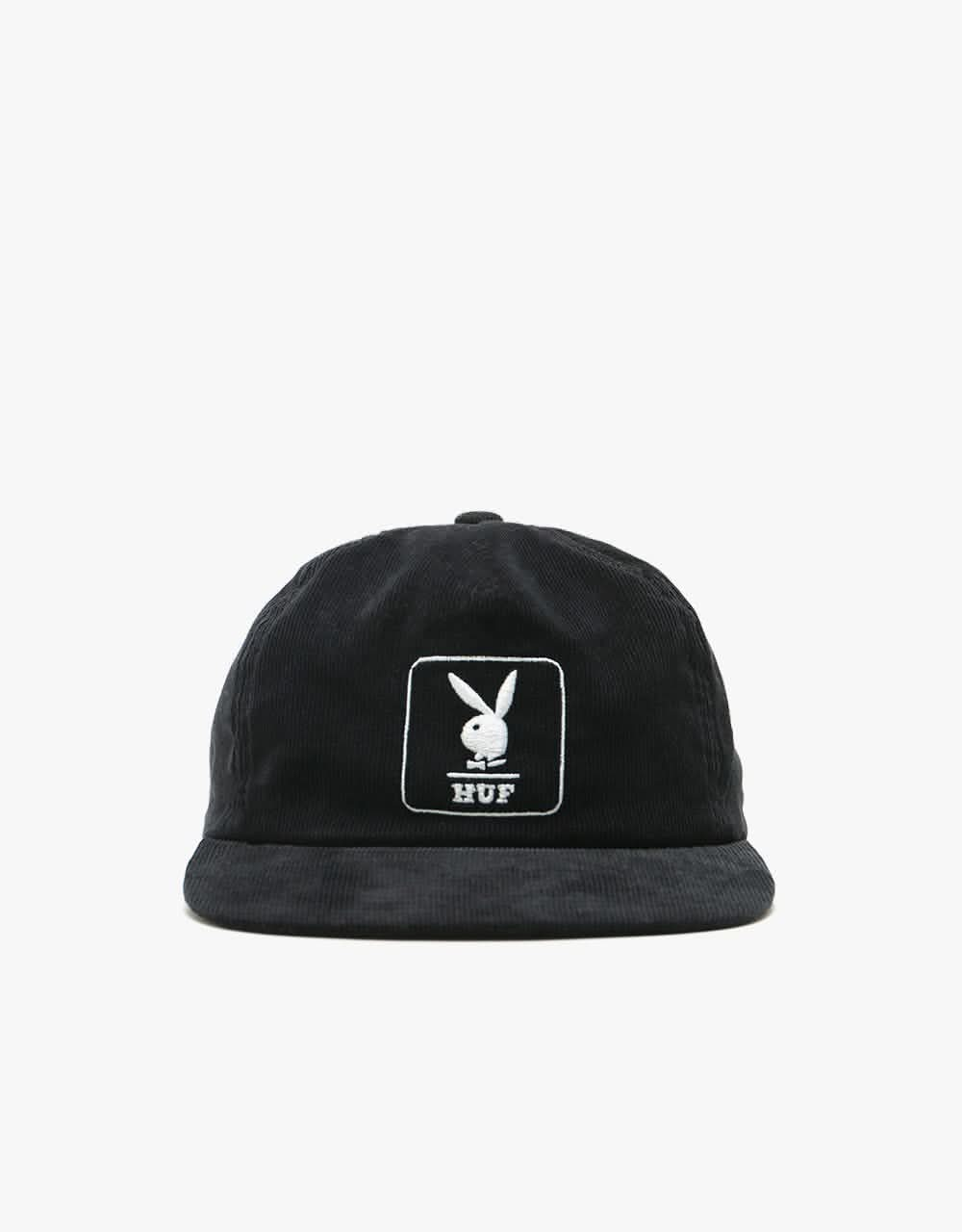 HUF x Playboy Corduroy Cap - Black