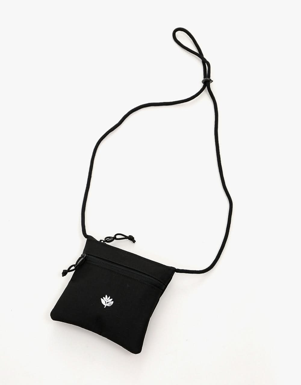 Magenta Stroller Cross Body Bag - Black