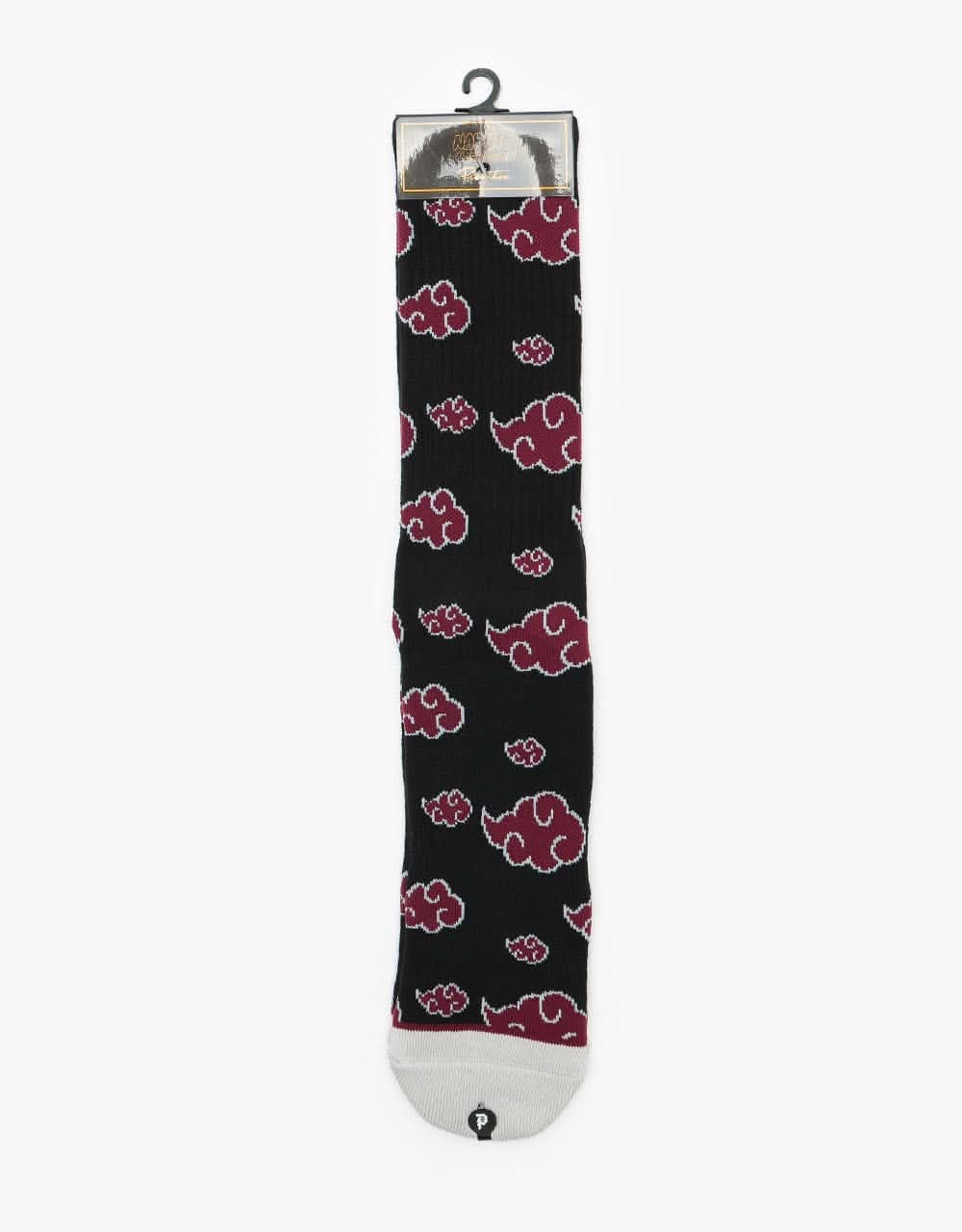 Primitive x Naruto Akatsuki Socks - Black