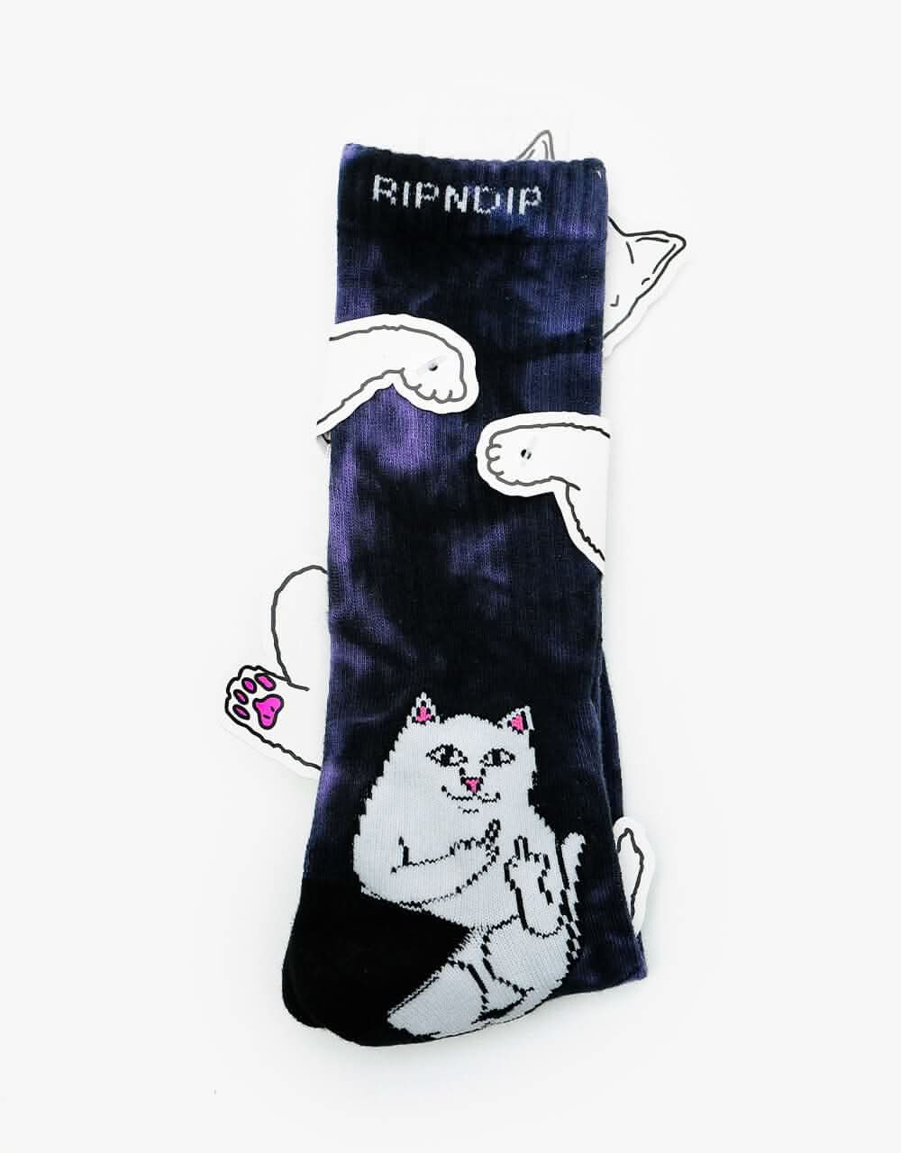 RIPNDIP Lord Nermal Socks - Lavender Tie Dye