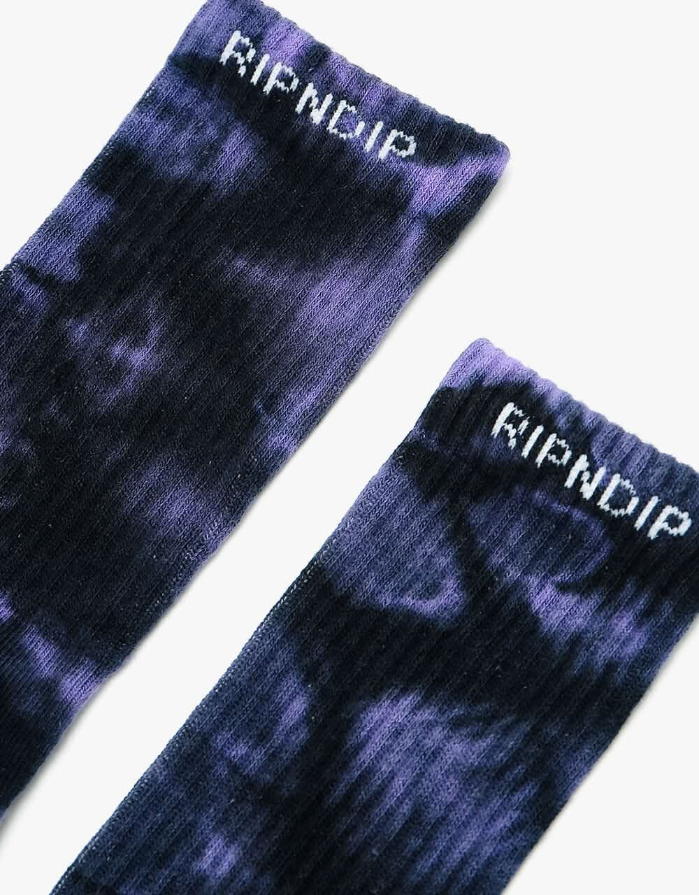 RIPNDIP Lord Nermal Socks - Lavender Tie Dye