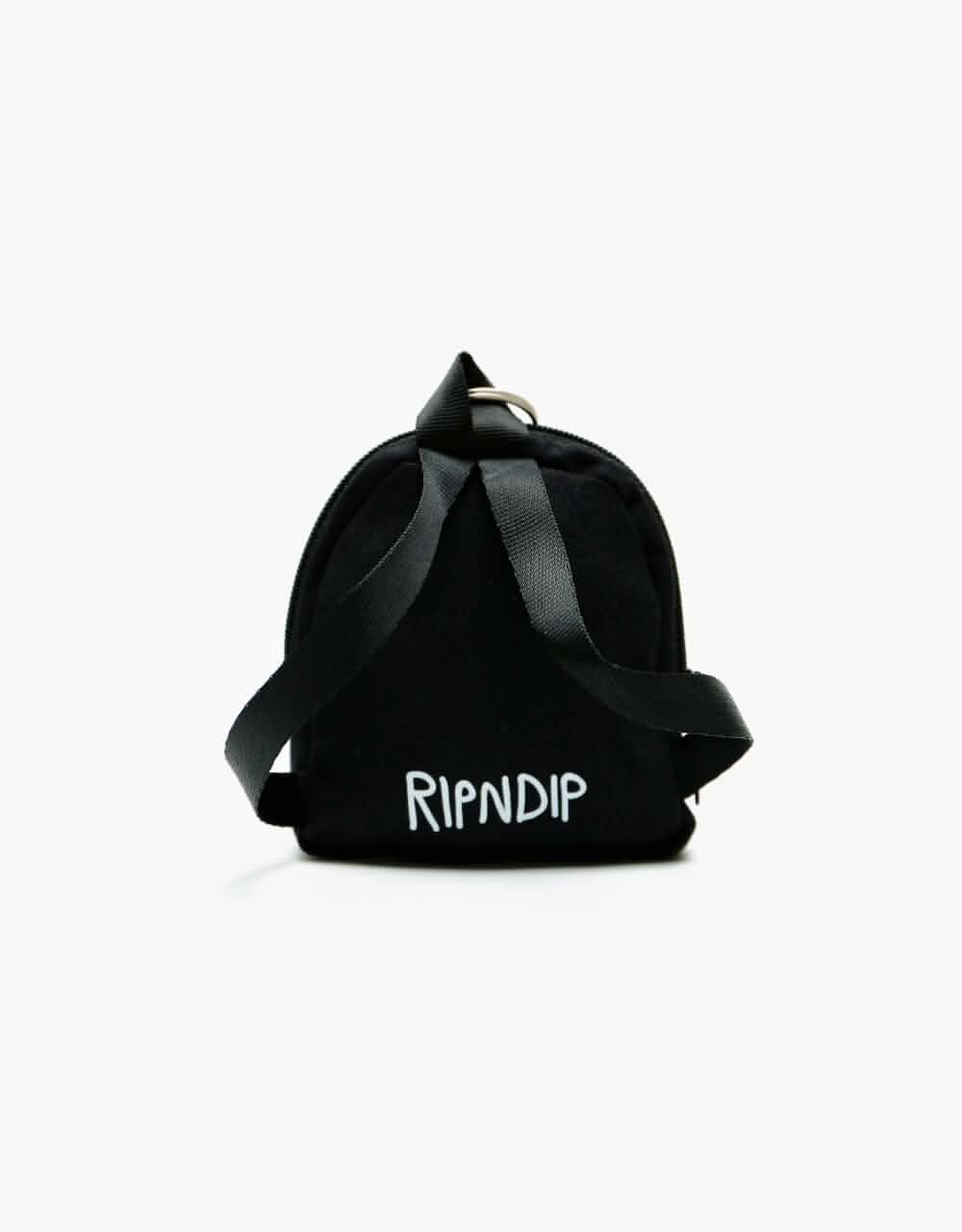 RIPNDIP Lord Nermal Mini Backpack Key Chain - Black