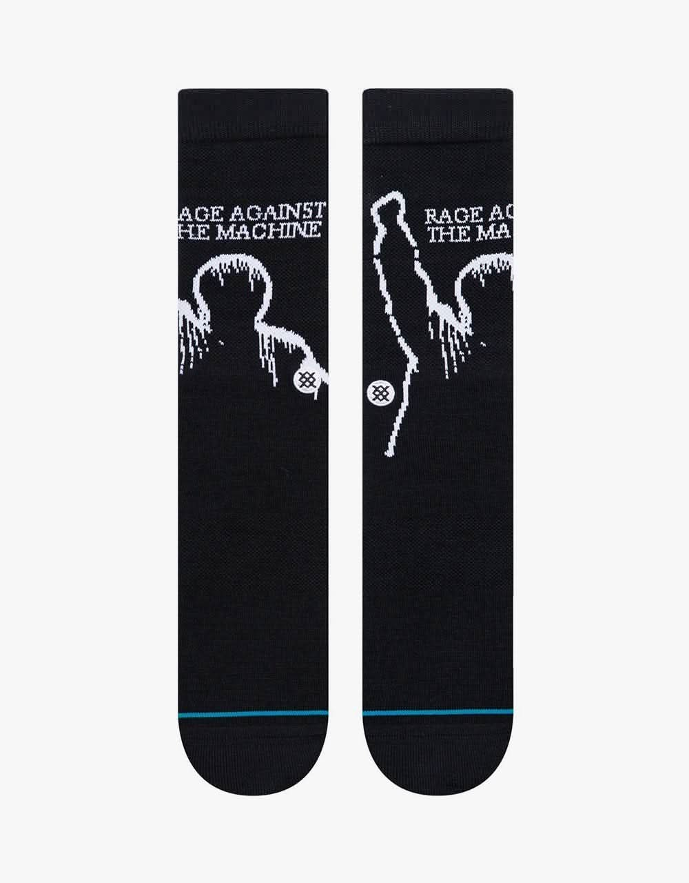 Stance x Rage Against The Machine Battle Of La Crew Socks - Black