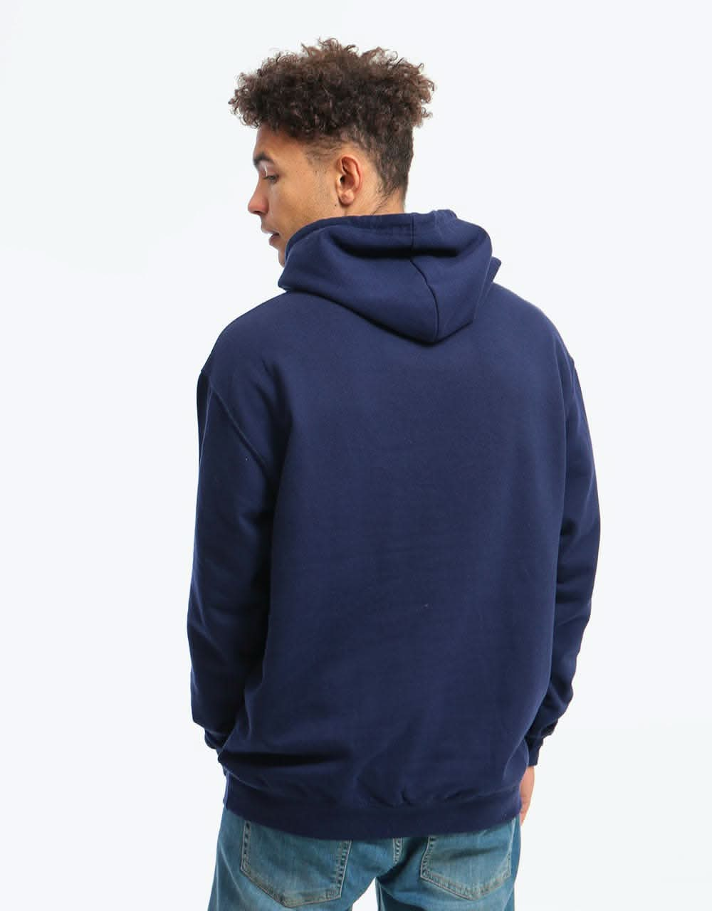 Route One Burnout Pullover Hoodie - Oxford Navy