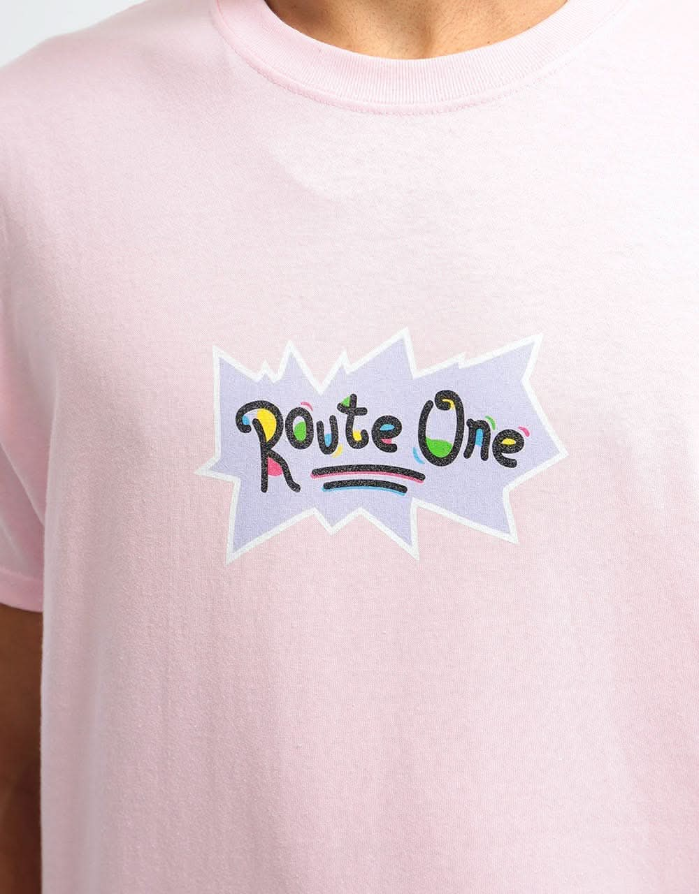 Route One Rugones T-Shirt - Light Pink