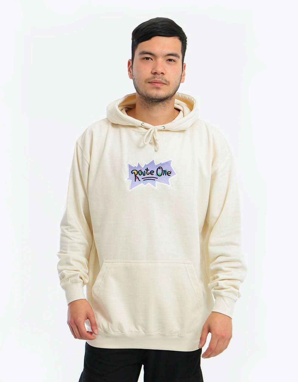 Route One Rugones Pullover Hoodie - Vanilla Milkshake