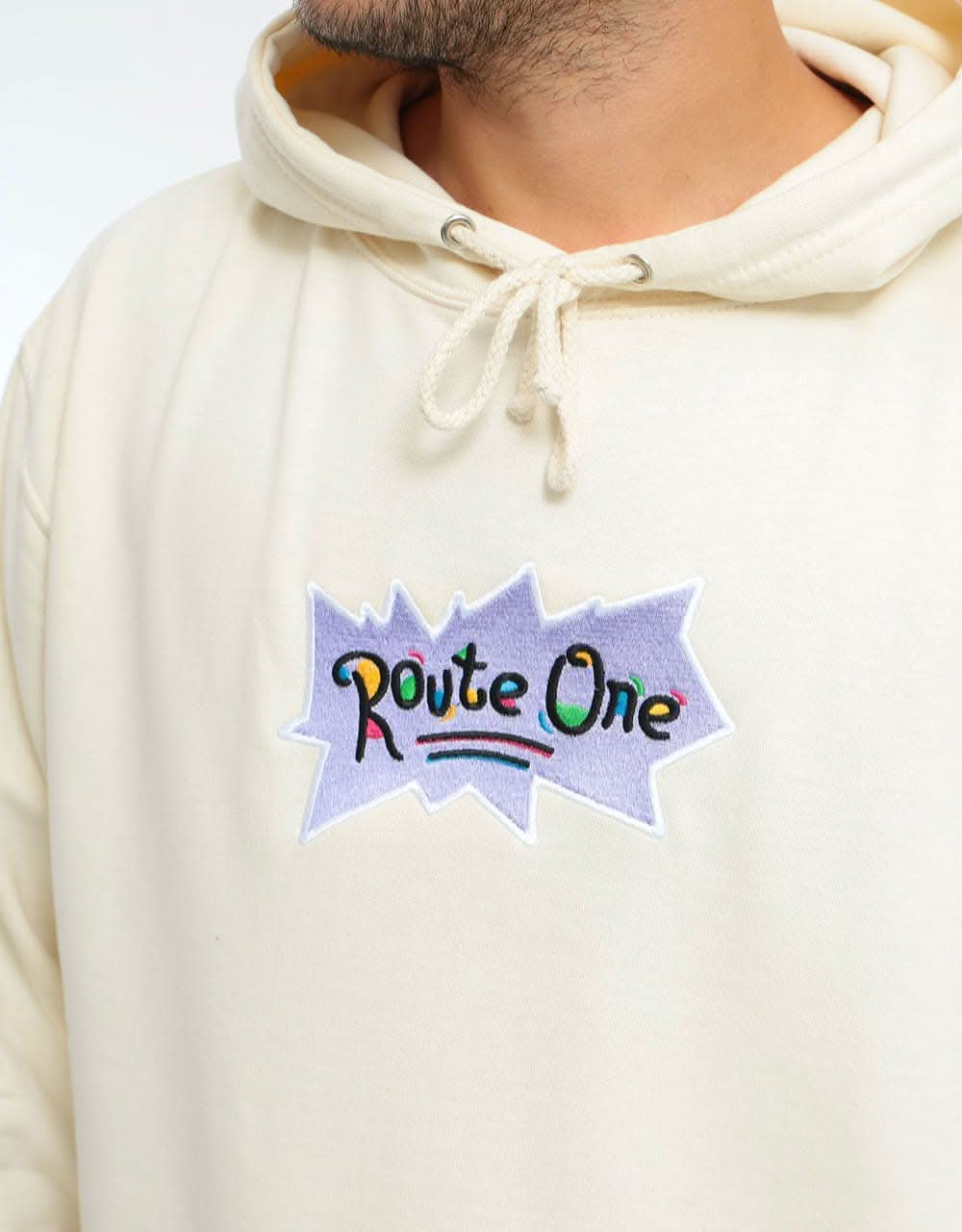 Route One Rugones Pullover Hoodie - Vanilla Milkshake