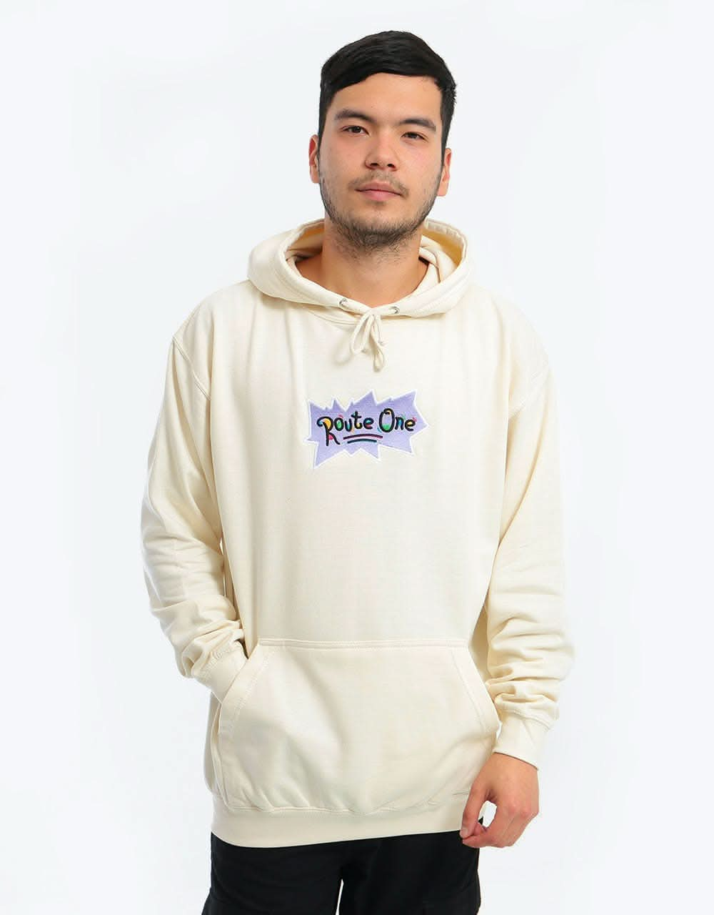 Route One Rugones Pullover Hoodie - Vanilla Milkshake