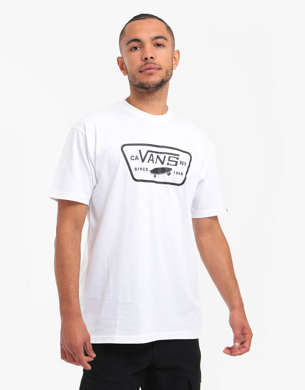 Vans Full Patch Back T-Shirt - White/Black