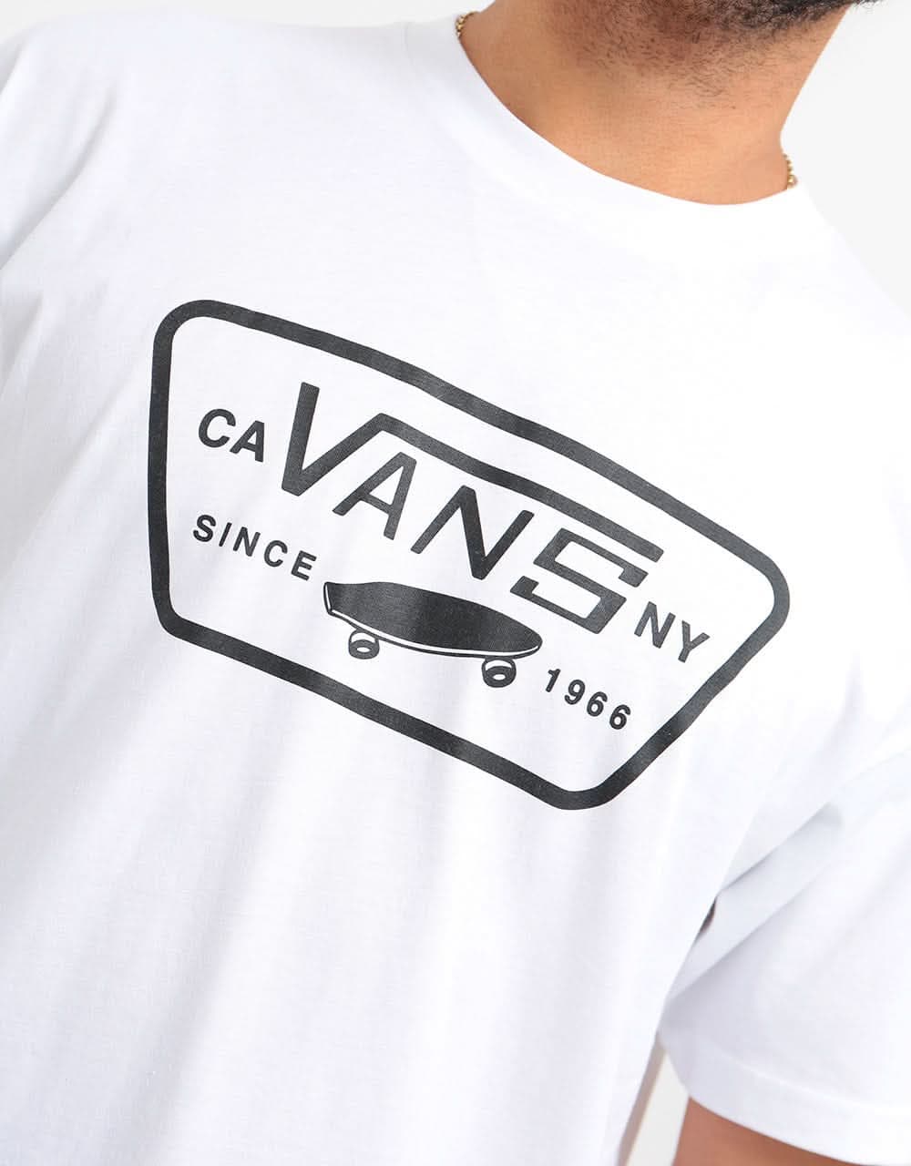 Vans Full Patch Back T-Shirt - White/Black