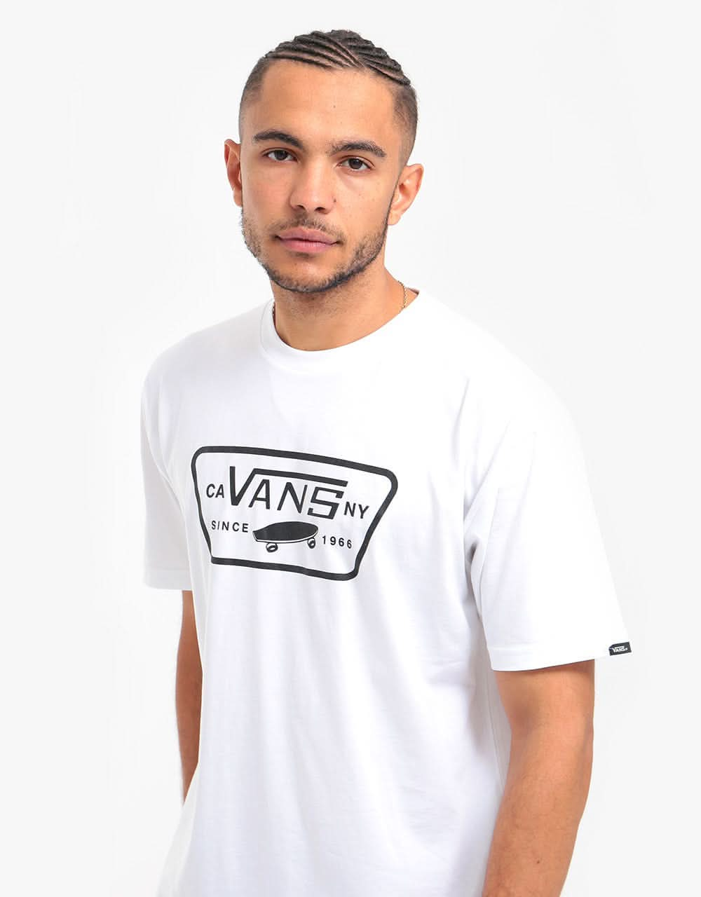 Vans Full Patch Back T-Shirt - White/Black