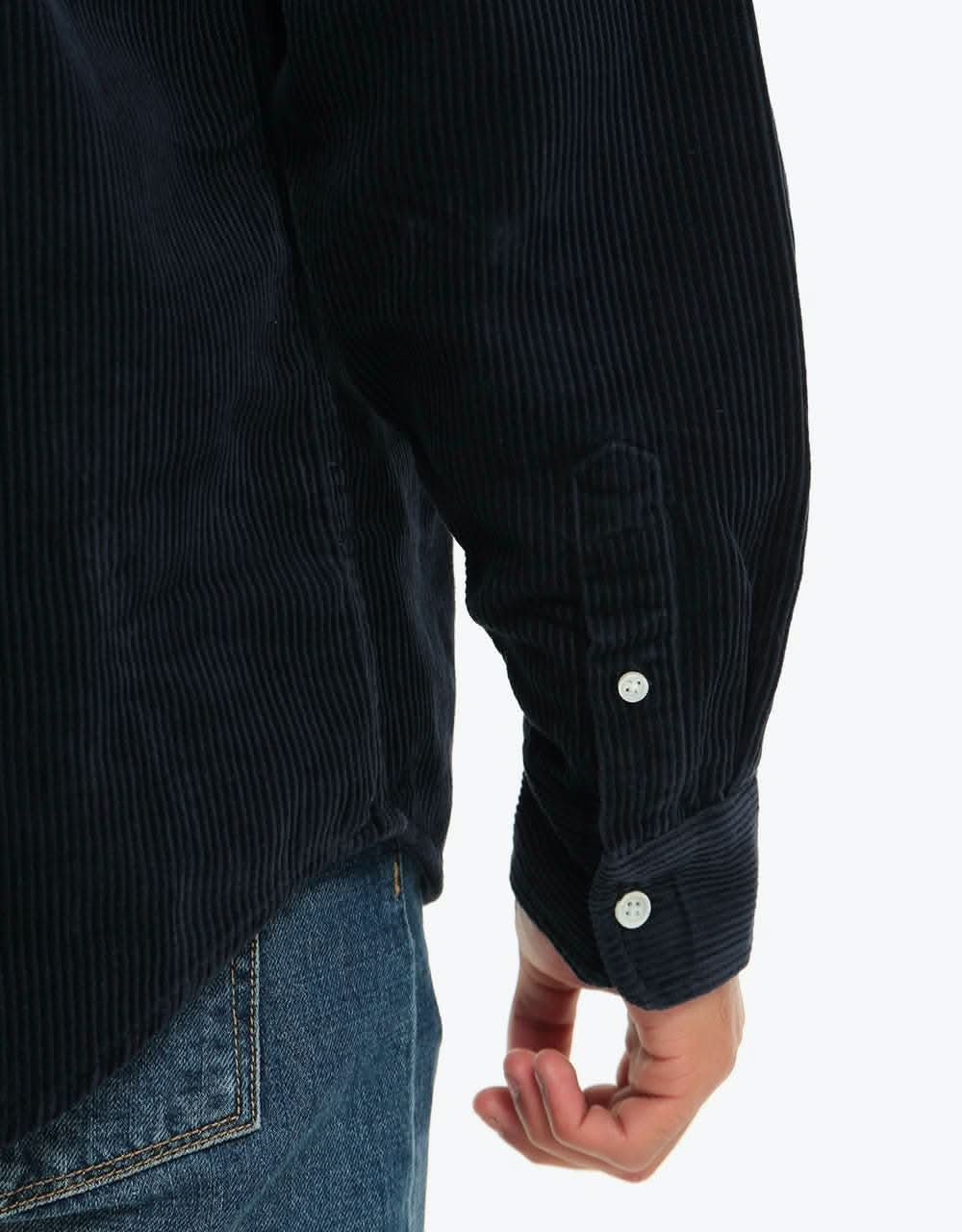 Carhartt WIP L/S Madison Cord Shirt - Dark Navy/Wax