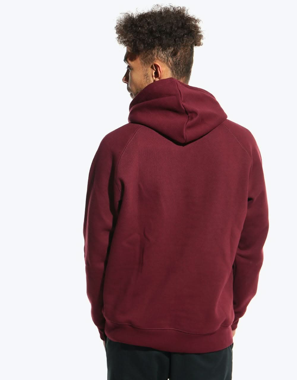 Carhartt WIP Hooded Chase Sweatshirt - Bordeaux/Gold