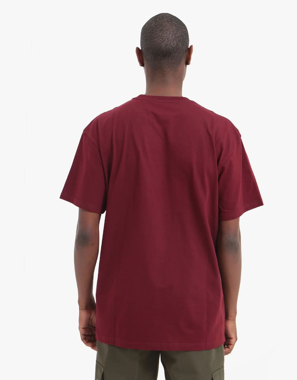 Carhartt WIP S/S Chase T-Shirt - Bordeaux/Gold