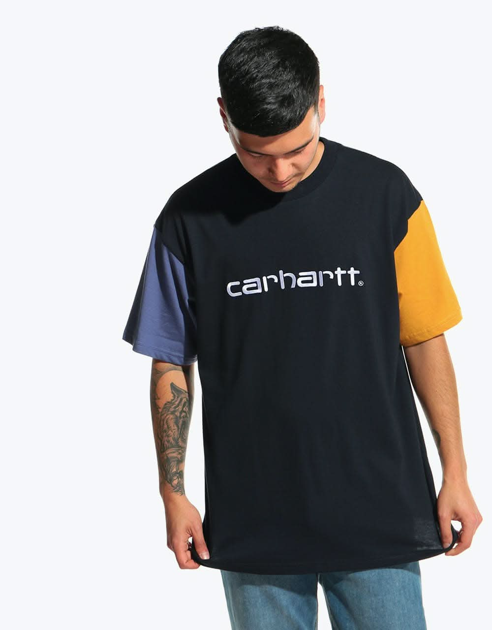 Carhartt WIP S/S Tricol T-Shirt - Dark Navy