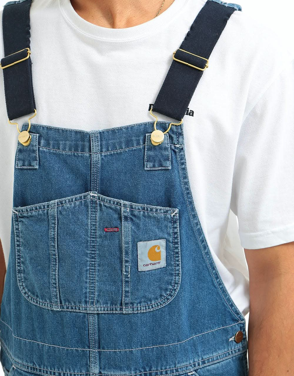 Carhartt WIP Bib Overall - Blue (Stonewashed)