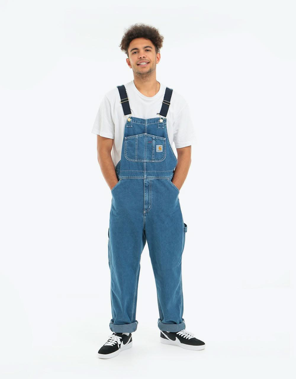 Carhartt WIP Bib Overall - Blue (Stonewashed)