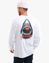 Santa Cruz Speed Wheels Shark L/S T-Shirt - White