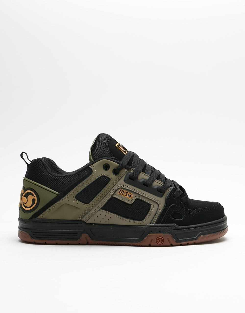 DVS Commanche Skate Shoes - Brindle Burnt Olive/Black Nubuck