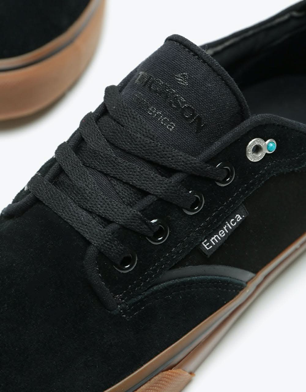 Emerica Dickson Skate Shoes - Black/Gum