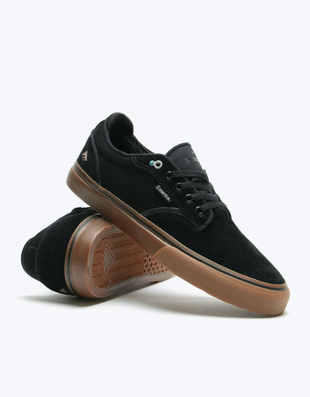 Emerica Dickson Skate Shoes - Black/Gum